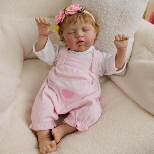 RXDOLL Schlafende Reborn-Babypuppen für Jungen und Mädchen, 48,3 cm, realistische Babypuppen, die aus echtem weichem Stoff, beschwerter Körper aus Silikon, für Kinder ab 3 Jahren RXDOLL Schlafende Reborn-Babypuppen für Jungen und Mädchen, 48,3 cm, realistische Babypuppen, die aus echtem weichem Stoff, beschwerter Körper aus Silikon, für Kinder ab 3 Jahren von RXDOLL