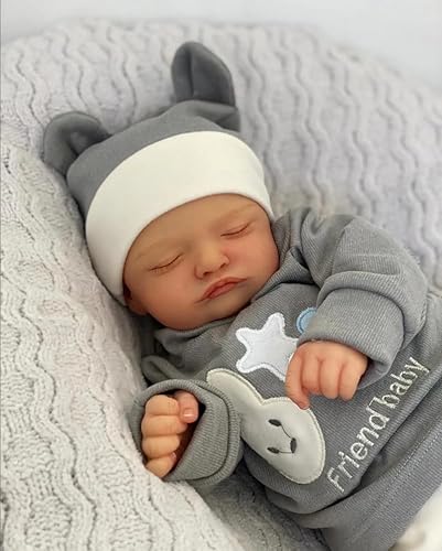 RXDOLL Silikon Reborn Baby Puppen Realistische 18 Zoll Ganzkörper Vinyl Anatomisch Korrekte Mädchen Waschbare Blaue Augen Lebensechte Baby Puppe Neugeboren für Kinder Alter 3+ RXDOLL Silikon Reborn Baby Puppen Realistische 18 Zoll Ganzkörper Vinyl Anatomisch Korrekte Mädchen Waschbare Blaue Augen Lebensechte Baby Puppe Neugeboren für Kinder Alter 3+ von RXDOLL