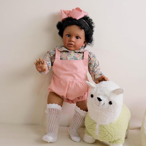 RXDOLL lebhafte Babypuppen realistische 26 Zoll weiches Tuch Körper gewichtet Echtes Leben wiedergeborene Babypuppen Afroamerikanische Puppe Neugeborenes Kleinkind Spielzeug für Kinder RXDOLL lebhafte Babypuppen realistische 26 Zoll weiches Tuch Körper gewichtet Echtes Leben wiedergeborene Babypuppen Afroamerikanische Puppe Neugeborenes Kleinkind Spielzeug für Kinder von RXDOLL