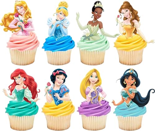 48 Stück Cupcake Topper– Bunte Tortendeko & Kuchen Deko Set aus lebensmittelechtem Karton, wiederverwendbar für Kindergeburtstag, Party & Hochzeit 48 Stück Cupcake Topper– Bunte Tortendeko & Kuchen Deko Set aus lebensmittelechtem Karton, wiederverwendbar für Kindergeburtstag, Party & Hochzeit von RXSPOYLY