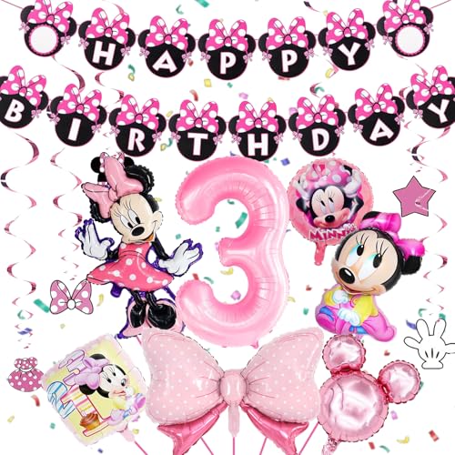 Luftballons Geburtstag 3. Mädchen,Geburtstagsdeko Mädchen,Deko 3 Jahre Geburtstag Party Mädchen,mit Happy Birthday Banner und Spiral Deko Kindergeburtstag Luftballons Geburtstag 3. Mädchen,Geburtstagsdeko Mädchen,Deko 3 Jahre Geburtstag Party Mädchen,mit Happy Birthday Banner und Spiral Deko Kindergeburtstag von RXSPOYLY