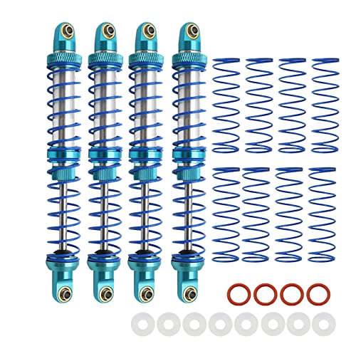 RXZIXYL Metall 70mm 80mm 90mm 100mm 110mm 120mm Stoßdämpfer Öldämpfer für 1/10 RC Crawler Auto Axial SCX10 AXI03007 RBX10 D90 TRX4 (Blue 120mm) von RXZIXYL