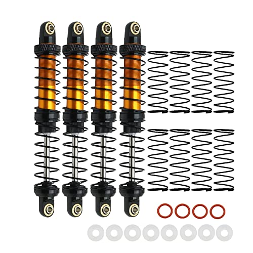 RXZIXYL Metall 70mm 80mm 90mm 100mm 110mm 120mm Stoßdämpfer Öldämpfer für 1/10 RC Crawler Auto Axial SCX10 AXI03007 RBX10 D90 TRX4 (Orange 100mm) von RXZIXYL