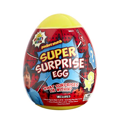 RYAN'S WORLD Super Surprise Mystery Reveal für Kinder, Keine Zwei Eier sind gleich, Mehrfarbig von RYAN'S WORLD