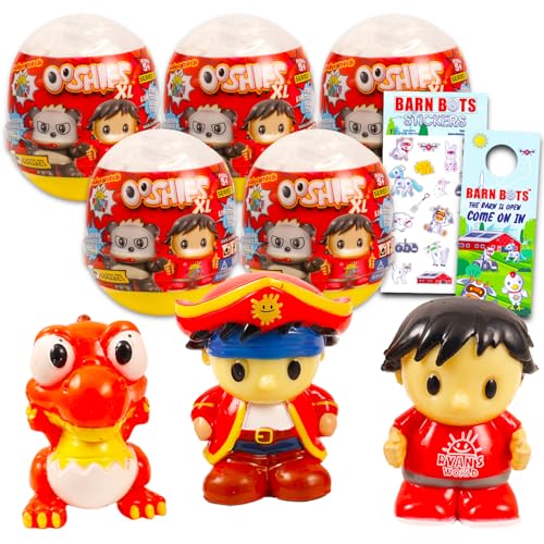 Ryan's World Ooshies Set für Kinder - Bundle mit 5 Ryan's World Mystery Figuren plus Aufklebern, mehr | Ooshies Mystery Minifiguren für Jungen, Mädchen Ryan's World Ooshies Set für Kinder - Bundle mit 5 Ryan's World Mystery Figuren plus Aufklebern, mehr | Ooshies Mystery Minifiguren für Jungen, Mädchen von RYAN'S WORLD