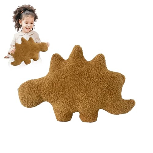 RYAN Dino Nugget Kissen Dino Chicken Nugget Plüschtier Dinosaurier Stofftier Plüschtiere Puppe Kissen Dino Chicken Nuggets Kissen Kuscheltier Plüschtiere für Kind (Stegosaurus) von RYAN