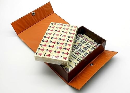 Mini Mahjong Set mit Box Tragbar Traditionelles Chinesisches Mah Jongg Set für Familie Reise Familie Freunde Partyspiel Sammeln Spiel von RYL