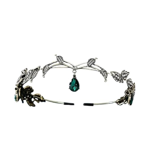 Elfenprinzessin-Tiara, Kopfschmuck for Frauen, 1 Stück, Feen-Kopfschmuck, Stirnband, Krone, verstellbare Kopfbedeckung, Retro, rund, Prinzessin, Braut, Hochzeit, Rollenspiel, Party, Ball, Cosplay-Zube Elfenprinzessin-Tiara, Kopfschmuck for Frauen, 1 Stück, Feen-Kopfschmuck, Stirnband, Krone, verstellbare Kopfbedeckung, Retro, rund, Prinzessin, Braut, Hochzeit, Rollenspiel, Party, Ball, Cosplay-Zube von RYRYR