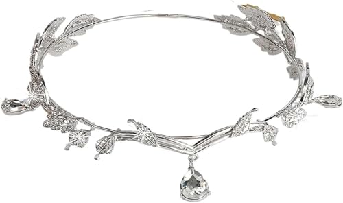 Elfenprinzessin-Tiara, Kopfschmuck for Frauen, 1 Stück Feen-Kopfschmuck, Stirnband, modische Krone, Herz-Tiaras im ethnischen Stil, Stirn-Haarschmuck, sanftes und elegantes Band, Cosplay-Accessoire(Si Elfenprinzessin-Tiara, Kopfschmuck for Frauen, 1 Stück Feen-Kopfschmuck, Stirnband, modische Krone, Herz-Tiaras im ethnischen Stil, Stirn-Haarschmuck, sanftes und elegantes Band, Cosplay-Accessoire(Si von RYRYR
