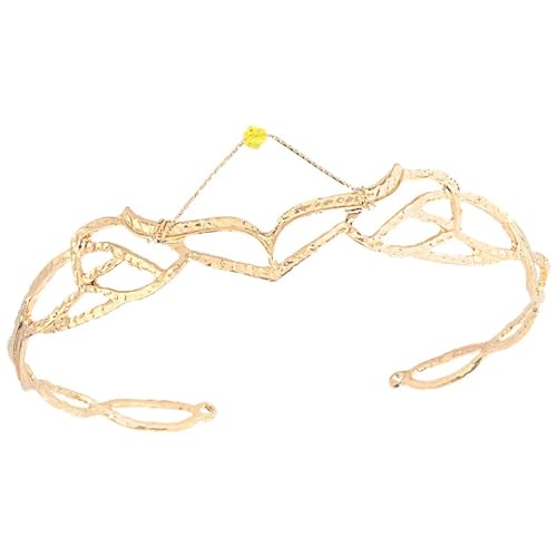 RYRYR Elfenprinzessin-Tiara, Kopfschmuck for Frauen, 1 Stück, Feen-Kopfschmuck, Stirnband, Gold, Elfen-Vintage-Krone, Goldenes Mädchen-Kostüm, Cosplay-Accessoire RYRYR Elfenprinzessin-Tiara, Kopfschmuck for Frauen, 1 Stück, Feen-Kopfschmuck, Stirnband, Gold, Elfen-Vintage-Krone, Goldenes Mädchen-Kostüm, Cosplay-Accessoire von RYRYR