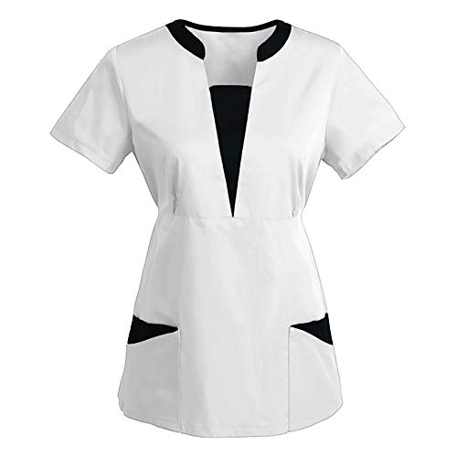 RYTEJFES Kasack Damen Altenpflege Kleidung B Well Op Kostüm Ärztin Arzt Schlupfkasack Krankenschwester Kittel Smart Uniform Set Kasacks Berufsbekleidung Arbeitskittel RYTEJFES Kasack Damen Altenpflege Kleidung B Well Op Kostüm Ärztin Arzt Schlupfkasack Krankenschwester Kittel Smart Uniform Set Kasacks Berufsbekleidung Arbeitskittel von RYTEJFES