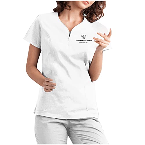 RYTEJFES Kasack Damen Kasak Op Kleidung Krankenschwester Kittel Arzt Herren Kostüm Ärztin Schlupfkasack Mit Motiv Und Hose Set Kazaks Medizinische Uniform Berufsbekleidung Kasacks Zahnarzt RYTEJFES Kasack Damen Kasak Op Kleidung Krankenschwester Kittel Arzt Herren Kostüm Ärztin Schlupfkasack Mit Motiv Und Hose Set Kazaks Medizinische Uniform Berufsbekleidung Kasacks Zahnarzt von RYTEJFES