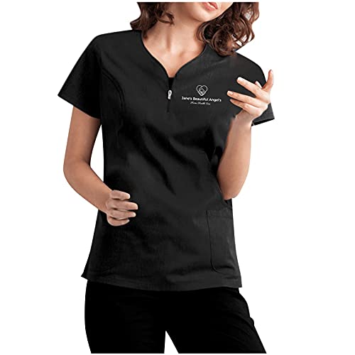 RYTEJFES Kasack Damen Kasaks Altenpflege Op Kleidung Kostüm Arzt Baumwolle Ärztin Arbeitskittel Krankenschwester Smart Uniform Und Hose Set Kazaks Berufskleidung Blau Kasak RYTEJFES Kasack Damen Kasaks Altenpflege Op Kleidung Kostüm Arzt Baumwolle Ärztin Arbeitskittel Krankenschwester Smart Uniform Und Hose Set Kazaks Berufskleidung Blau Kasak von RYTEJFES