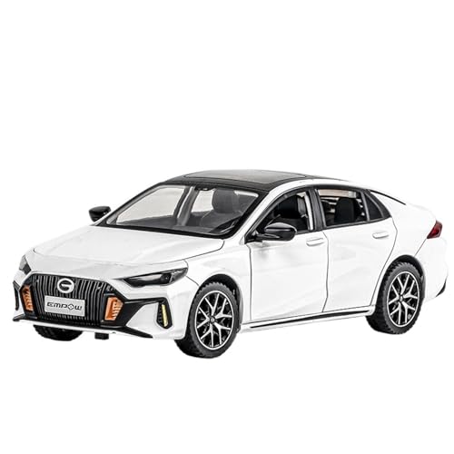 RYUEXING Für 1/24 Trumpchi Yingleo Legierung Simulation Auto Modell Spielzeug Sammlung Ornamente (weiß) von RYUEXING