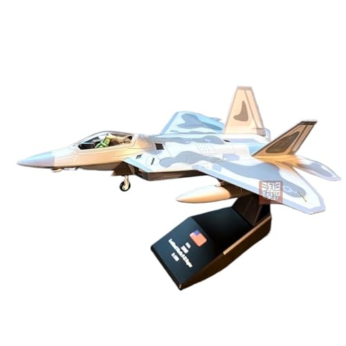 RYUEXING for 1/100 Legierungsflugzeug F22 Raptor Fighter Fertiges Metallmodell Fertige Sammlungsverzierung von RYUEXING