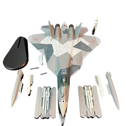 RYUEXING for 1/200 Legierung Flugzeug Russische SU-57 Kämpfer Fertig Metall Modell Mit Waffen Sammlung Ornament von RYUEXING