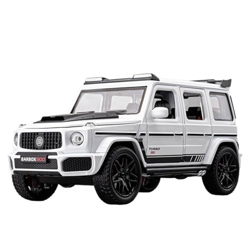 RYUEXING for 1/22 Babs Star Road Simulation Legierung Auto Modell Mit Sound Und Licht Multi-Funktion Interaktive Kinder Spielzeug Sammlung Ornamente(White) von RYUEXING