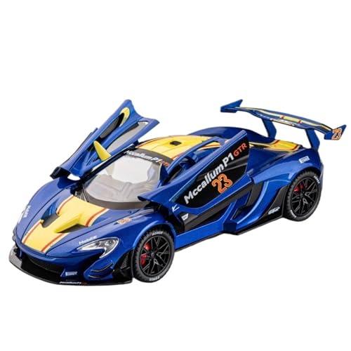 RYUEXING for 1/22 P1 GTR Simulation Legierung Auto Modell Mit Sound Und Licht Multi-Funktion Interaktive Kinder Spielzeug Sammlung Ornamente(Blue) von RYUEXING