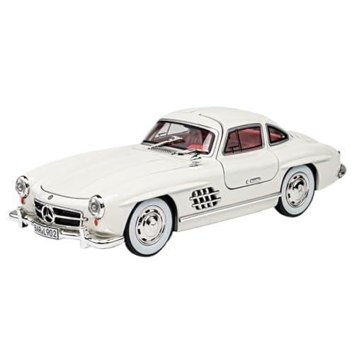 RYUEXING for 1/24 300SL Oldtimer Retro Simulation Legierung Druckguss Automodell Kinderspielzeug Sammlung Ornamente(White) von RYUEXING