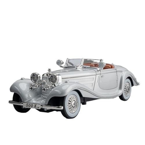 RYUEXING for 1/24 500K Klassische Auto Simulation Legierung Auto Modell Spielzeug Sammlung Ornamente(Silver) von RYUEXING