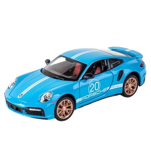 RYUEXING for 1/24 911 Sport Auto Simulation Legierung Auto Modell Spielzeug Sammlung Ornamente(Blue) von RYUEXING