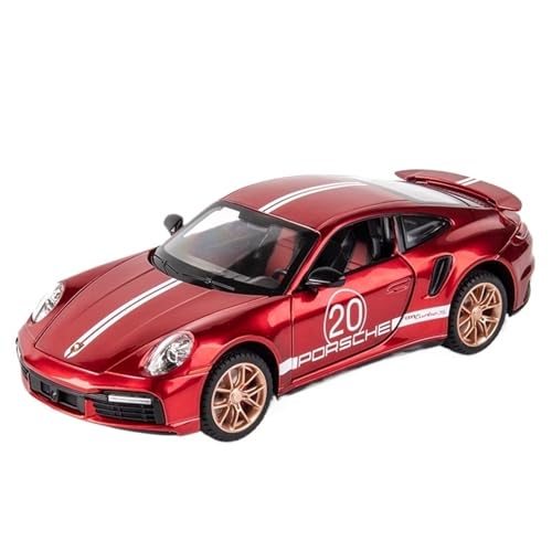 RYUEXING for 1/24 911 Sport Auto Simulation Legierung Auto Modell Spielzeug Sammlung Ornamente(Red) von RYUEXING