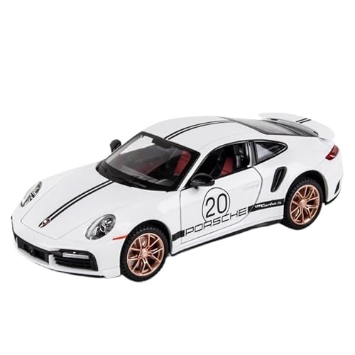 RYUEXING for 1/24 911 Sport Auto Simulation Legierung Auto Modell Spielzeug Sammlung Ornamente(White) von RYUEXING
