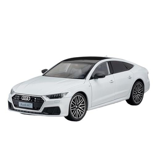 RYUEXING for 1/24 A7 Straße Auto Version Simulierte Legierung Auto Modell Spielzeug Sammlung Ornamente(White) von RYUEXING