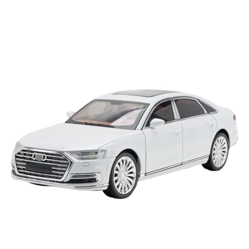 RYUEXING for 1/24 A8 Limousine Simuliertes Legierungsautomodell Spielzeugsammlung Ornamente(White) von RYUEXING