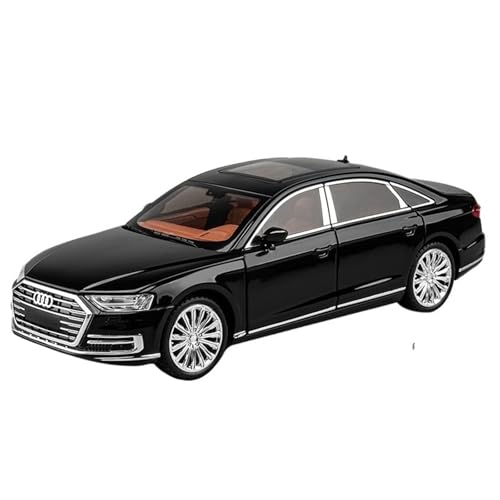 RYUEXING for 1/24 A8 Simulation Legierung Druckguss Auto Modell Kinder Spielzeug Sammlung Ornamente(Black) von RYUEXING