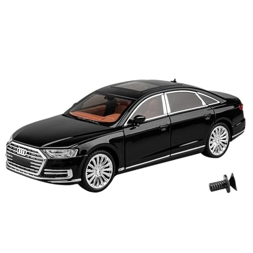 RYUEXING for 1/24 A8 Simulation Legierung Druckguss Automodell Kinderspielzeug Sammlung Ornamente(Black) von RYUEXING