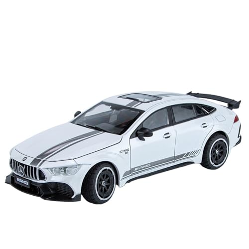 RYUEXING for 1/24 AMG GT63 Sportwagen Simulation Legierung Druckguss Automodell Kinderspielzeug Sammlung Ornamente(White) von RYUEXING