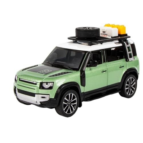 RYUEXING for 1/24 Defender Outdoor-Version Geländewagen Simulation Legierung Druckguss Automodell Kinderspielzeug Sammlung Ornamente(Green) von RYUEXING