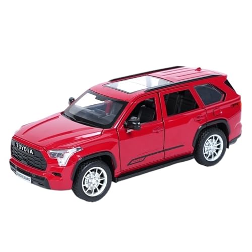 RYUEXING for 1/24 Doppelspray Sequoia Geländewagen Simulation Legierung Druckguss Automodell Kinderspielzeug Sammlung Ornamente(Red) von RYUEXING