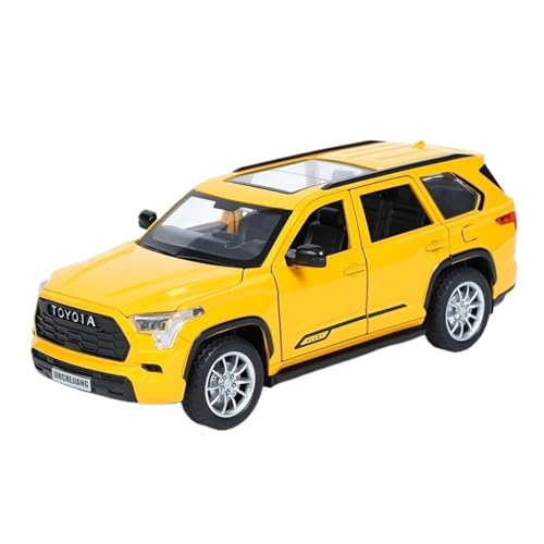 RYUEXING for 1/24 Doppelspray Sequoia Geländewagen Simulation Legierung Druckguss Automodell Kinderspielzeug Sammlung Ornamente(Yellow) von RYUEXING