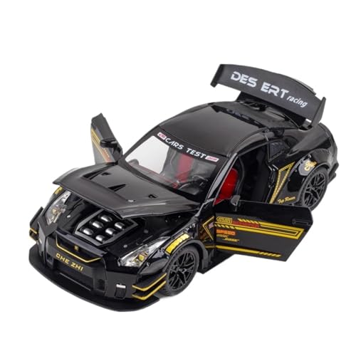 RYUEXING for 1/24 GTR Sportwagen Ares Simulation Legierung Druckguss Automodell Kinderspielzeug Sammlung Ornamente(Black) von RYUEXING