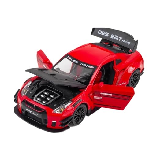 RYUEXING for 1/24 GTR Sportwagen Ares Simulation Legierung Druckguss Automodell Kinderspielzeug Sammlung Ornamente(Red) von RYUEXING