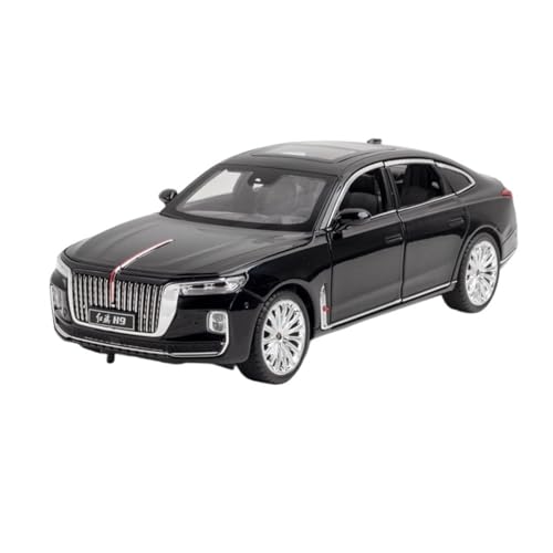 RYUEXING for 1/24 Hongqi H9 Simulation Legierung Druckguss Auto Modell Kinder Spielzeug Sammlung Ornamente(Black) von RYUEXING