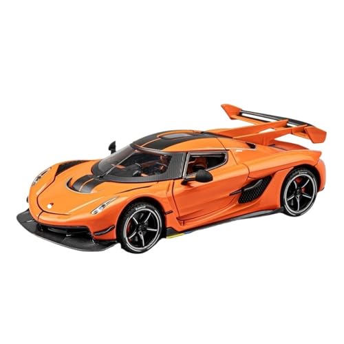 RYUEXING for 1/24 Koenigsegg Sportwagen Simulation Legierung Auto Modell Spielzeug Sammlung Ornamente(Orange) von RYUEXING