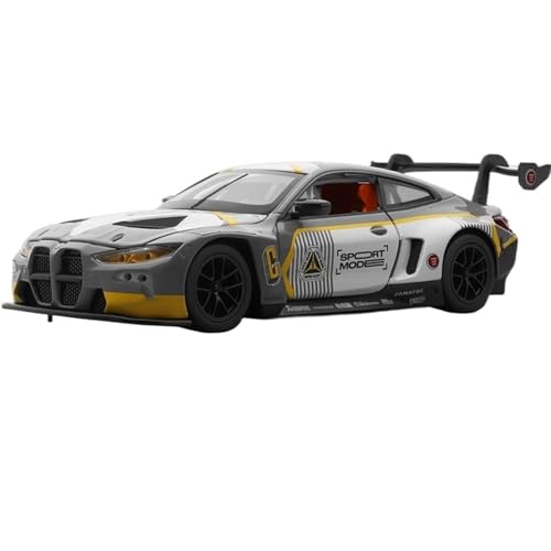 RYUEXING for 1/24 M4GT3 Sportwagen Simulation Legierung Druckguss Automodell Kinderspielzeug Sammlung Ornamente(Gray) von RYUEXING
