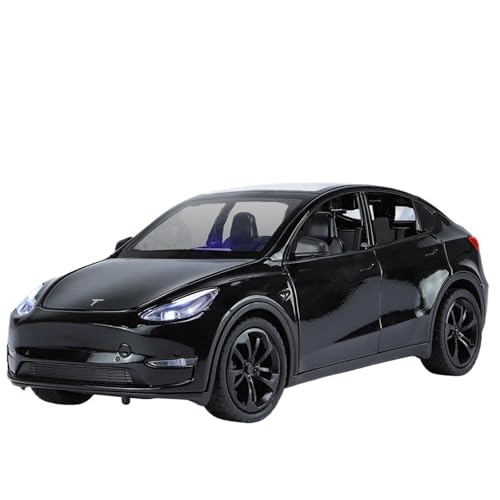 RYUEXING for 1/24 Model Y Simulation Legierung Druckguss Auto Modell Kinder Spielzeug Sammlung Ornamente(Black) von RYUEXING