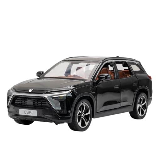 RYUEXING for 1/24 NIO ES8 Neue Energie Simulation Legierung Auto Modell Spielzeug Sammlung Ornamente(Black) von RYUEXING