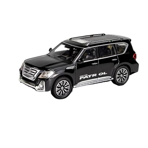 RYUEXING for 1/24 Patrol Geländewagen Simulation Legierung Druckguss Automodell Kinderspielzeug Sammlung Ornamente(Black) von RYUEXING