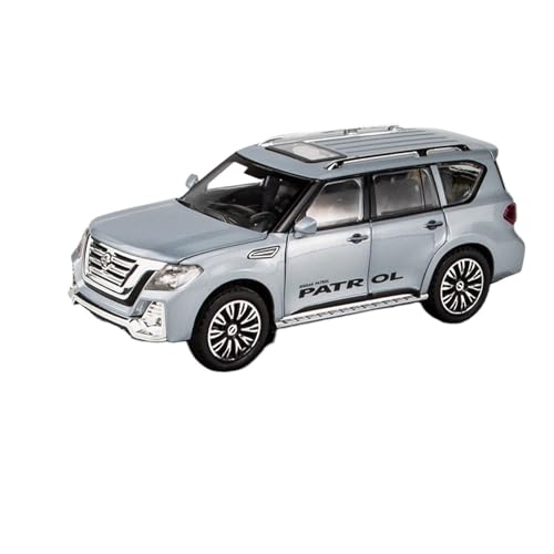 RYUEXING for 1/24 Patrol Geländewagen Simulation Legierung Druckguss Automodell Kinderspielzeug Sammlung Ornamente(Silver) von RYUEXING