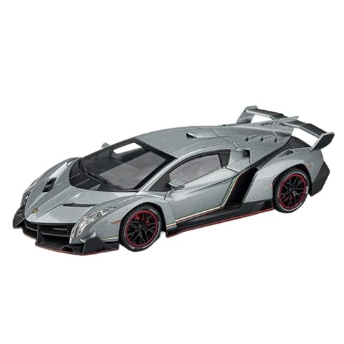 RYUEXING for 1/24 Poison Sportwagen Simulation Legierung Druckguss Automodell Kinderspielzeug Sammlung Ornamente(Gray) von RYUEXING
