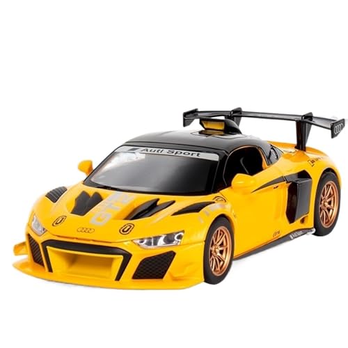 RYUEXING for 1/24 RB LMS GT2 Track Hardcover-Version Simulation Legierung Druckguss Automodell Kinderspielzeug Sammlung Ornamente(Yellow) von RYUEXING