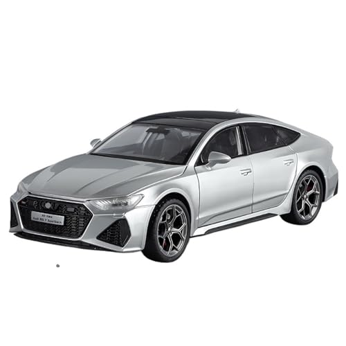 RYUEXING for 1/24 RS7 Simulierte Legierung Auto Modell Ornament Spielzeug(Silver) von RYUEXING