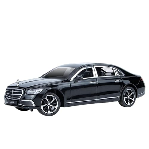 RYUEXING for 1/24 S400 Simulation Legierung Druckguss Auto Modell Kinder Spielzeug Sammlung Ornamente(Black) von RYUEXING