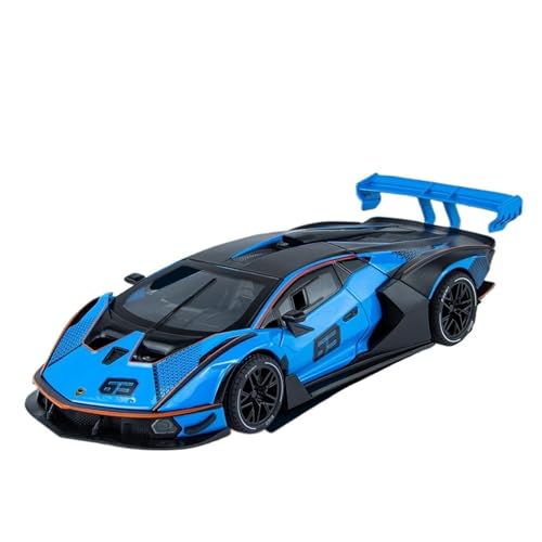 RYUEXING for 1/24 SCV12 Sportwagen Simulation Legierung Druckguss Automodell Kinderspielzeug Sammlung Ornamente(Blue) von RYUEXING