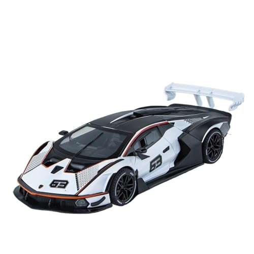 RYUEXING for 1/24 SCV12 Sportwagen Simulation Legierung Druckguss Automodell Kinderspielzeug Sammlung Ornamente(White) von RYUEXING